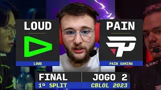 LOUD x PAIN Gaming | Jogo 2 - FINAL CBLOL 2023 - 1º Split | Ilha das Lendas