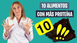 10 ALIMENTOS que NO SABÍAS que tenían TANTA PROTEÍNA | Alimentos con proteína | Nutrición deportiva