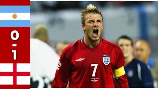 Argentina 0 - 1 England World Cup 2002 | England's Sweet Revange | All Goals and Highlights