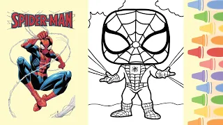 Spider-Man Marvel Colouring Page I Spider-Man Pop Edition