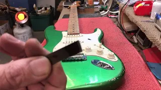 How to find a bad fret with a fret rocking tool