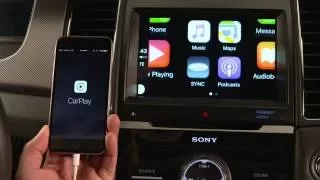 Ford SYNC 3 Apple CarPlay Demonstration Using Maps & iTunes