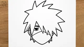 How to draw KID KAKASHI (Naruto) step by step, EASY