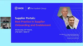 Supplier Portals: Best Practice in Supplier Onboarding and Enablement