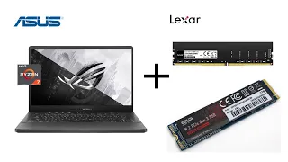 Upgrade RAM y SSD Laptop Asus Zephyrus G14 Ryzen 7 4800HS  GA401II-HE003T