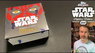 Opening 2024 Topps Star Wars Chrome Sapphire, celebrating the 25th anniversary of The Phantom Menace