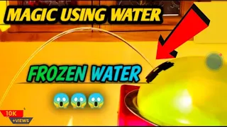 How to make a Freezing water in Balloon, क्या गुब्बारे से निकलता हुआ पानी जम सकता है ⁉️#experiment