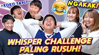 WHISPER CHALLENGE PALING RUSUH BARENG WASEDABOYS & ERIKA! 😂