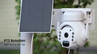 5MP 4G SIM Solar Camera Outdoor Waterproof Human Detection WIFI PTZ Security Camera Two Way Audio