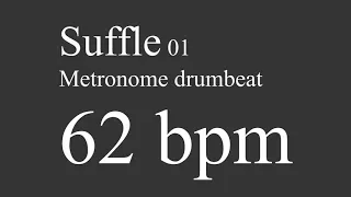 62 bpm suffle drumbeat metronome 01