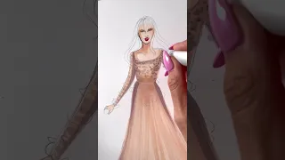 Taylor Swift in Elie Saab 🌸 Eras Tour #taylorswift #eliesaab #asmr #fashionillustration #erastour