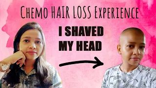 Chemotherapy Hair Loss Experience Hindi | Cancer hair fall | ( I Shaved My Head )