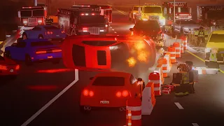 Street Racers CRASH into DOT Diversion..! | ERLC Roleplay