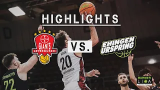 BAYER GIANTS Leverkusen : Team Ehingen Urspring | Highlights | ProA 2021/22