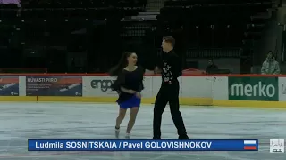 #5 Ludmila SOSNITSKAIA / Pavel GOLOVISHNOKOV (RUS) - 2017 TA⅃⅃INN TROPHY - SENIOR Ice Dance - SD