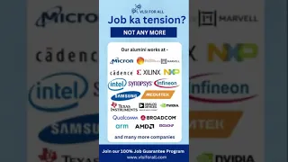 JOB ka Tension ? Best VLSI Training | 100% Placement Assistance | Job Oriented Advanced VLSI Course