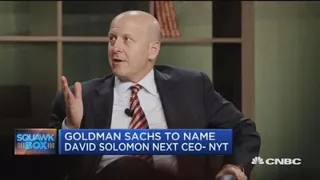 David Solomon expected to be named Goldman Sachs' next CEO