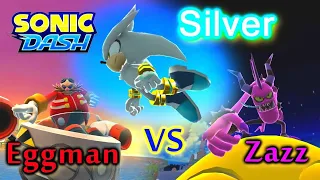 Sonic Dash - Silver vs Zazz vs Dr Eggman {Widescreen Landscape 1080} Gameplay Walkthrough