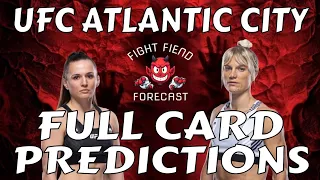 UFC ATLANTIC CITY FULL CARD PREDICTIONS | BLANCHFIELD VS FIOROT