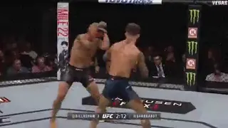 that time tj dillashaw landed the same right 3 times in a row vs cody garbrandt