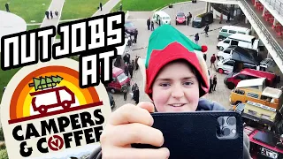 Nutjobs at Xmas Campers and Coffee enjoy a day at the seaside! Shout out to Combe Valley Campers!