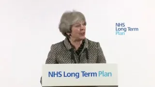 Theresa May launches the NHS Long Term Plan