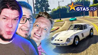 Мне, Олегу Коффи и Кириллу ВЫПАЛА НОВАЯ FERRARI 250 GTO на GTA 5 RP Sunrise