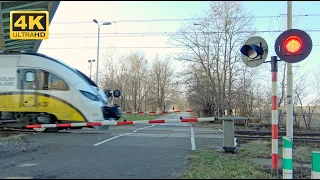 60 MINUTES of RAILROAD CROSSINGS | TRAIN COMPILATION from WROCŁAW 4K