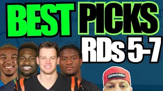 Best Fantasy Football Picks in Rounds 5-7.. 2022 league winners!