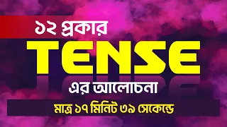 Tense and Its 12 Kinds | Tense-শেখার সবচেয়ে সহজ পদ্ধতি