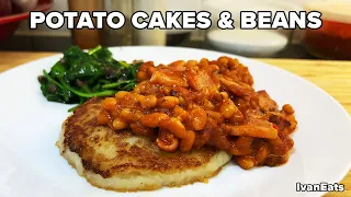 Delicious Breakfast Idea for the Weekend | BEANS AND BACON W/ POTATO CAKES