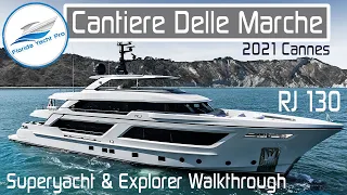 $24M - 130ft Superyacht Explorer: Cantiere Delle Marche: NEW RJ130 | VIP Walkthrough w/ Carlo of CDM