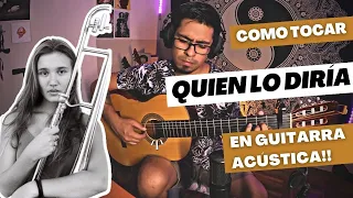 Como tocar "Quien lo diría" en guitarra acústica - Rita Payés | TABS🔥🎶