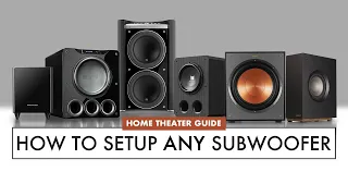 HOW TO Setup ANY SUBWOOFER for HOME THEATER. EASY Subwoofer Placement GUIDE