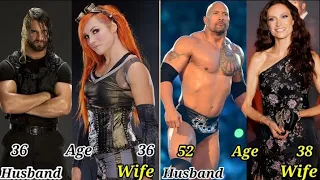 Wwe Wrestlers With His Beautiful Wives & Age Comparison