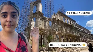 La HABANA- CUBA EN RUINAS (Centro Habana )😐.Edificios al colapsar 🏚y calles malolientes 😷.