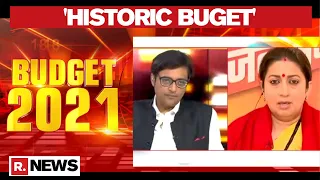 Smriti Irani Speaks To Arnab Goswami On Budget 2021, Highlights India's Fight Against COVID-19