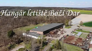 Hangár a muničák letiště Boží Dar, dnes zelinářství. ЦГВ Чехия - Миловице.