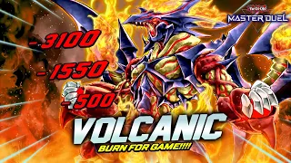 EPIC "BURN FOR GAME" VS TOP TIER DECK - NEW VOLCANIC SUPPORT DECK PROFILE | Master Duel