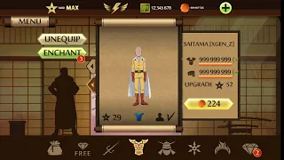 Hack shadow fight 2 mod saitama onehit bất kỳ đối thủ, Titan, level max,  có video hướng dẫn tải , .