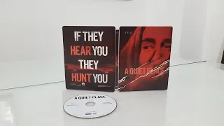 A Quiet Place Steelbook Edition Bluray Movie unboxing