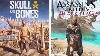 Skull and Bones vs AC Black Flag - Details And Physics Comparison