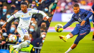 Vinicius Junior vs Kylian Mbappe  Dribbling skills, Goals & Speed 2023