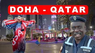 Doha Qatar 4K - People, Economy and World Cup 2022