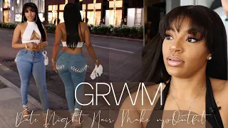 FULL GRWM 3 N 1: Hair (BANG YANGI) + Makeup + Outfit + Fragrance | GIRLS NIGHT OUT | GLAMAZONTAY