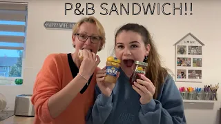 British MUM tries Peanut Butter Jelly Sandwiches for the first time!
