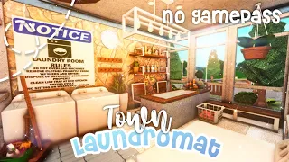 No Gamepass Town I Part 4 I Town Laundromat I Bloxburg Build - iTapixca Builds