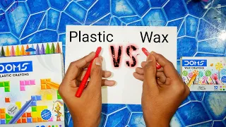 Which crayon is better plastic vs wax