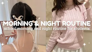 realistic school morning and night routine for students (10-17 yrs old )