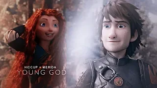 [Non/Disney] hiccup + merida || иккинг и мерида - young god.